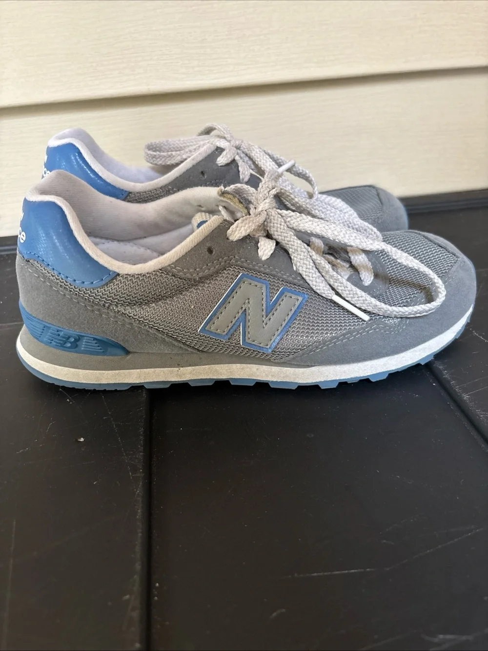New Balance 515 Classic Kid’s Youth Size 3.5 Grey Blue Sneaker Shoes